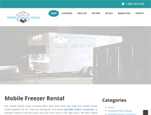 Tablet Screenshot of mobile-freezer-rental.com